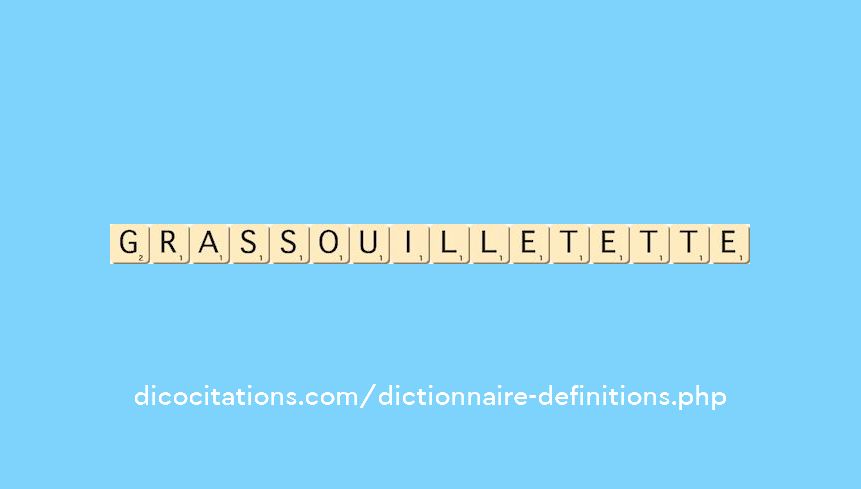 grassouillet--ette