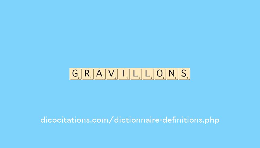 gravillons gravillons