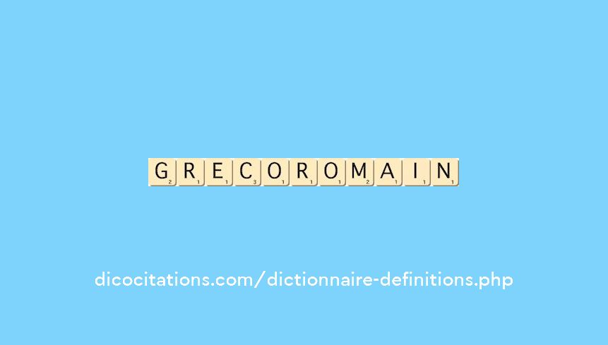 greco-romain greco-romain