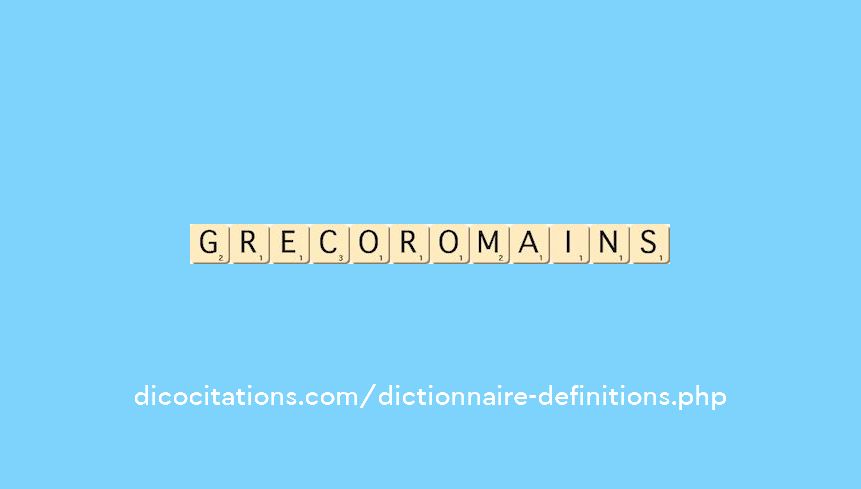 greco-romains greco-romains