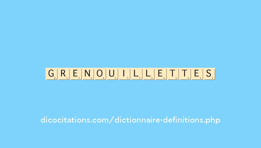 grenouillettes grenouillettes