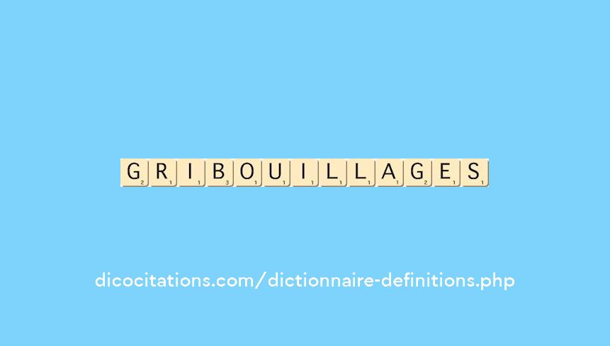 gribouillages gribouillages