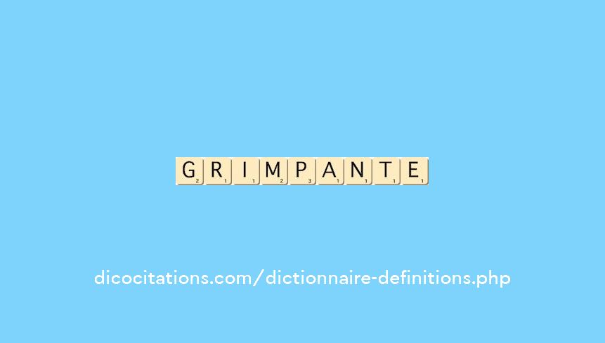 grimpante grimpante