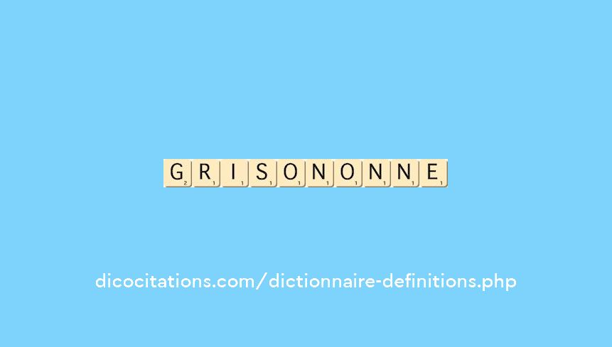 grison--onne