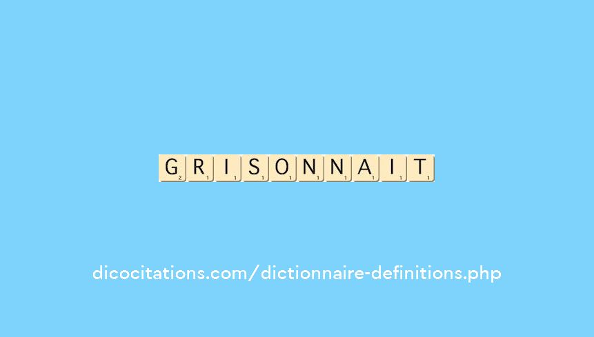grisonnait