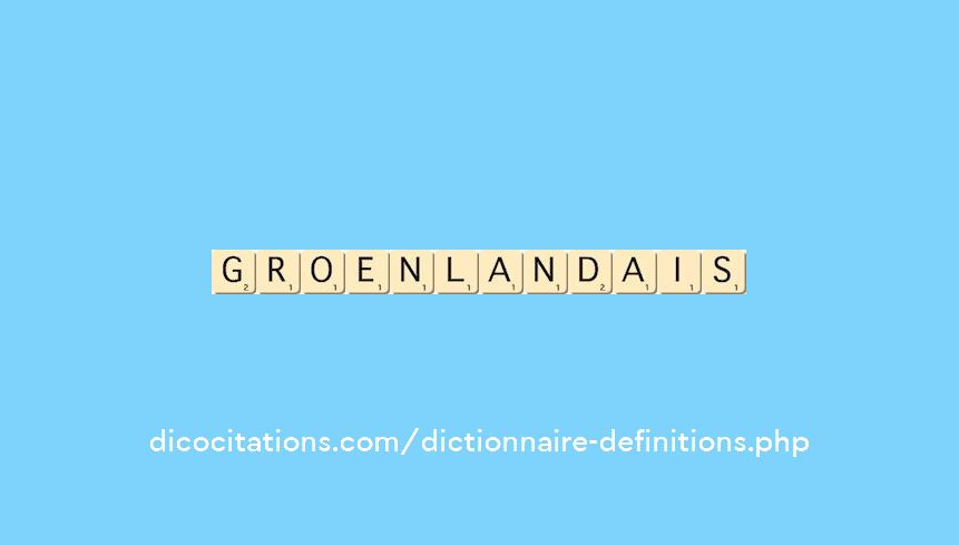 groenlandais groenlandais