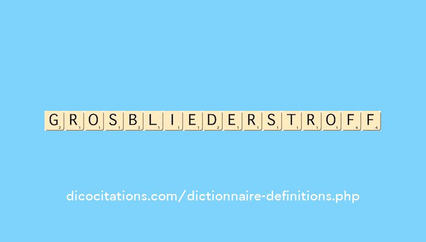 grosbliederstroff grosbliederstroff