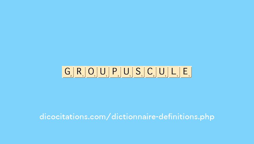 groupuscule