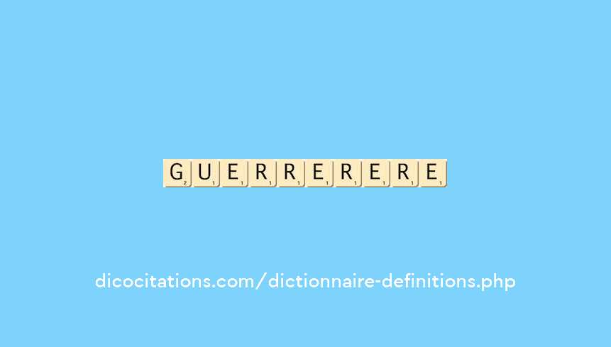 guerrier--iere