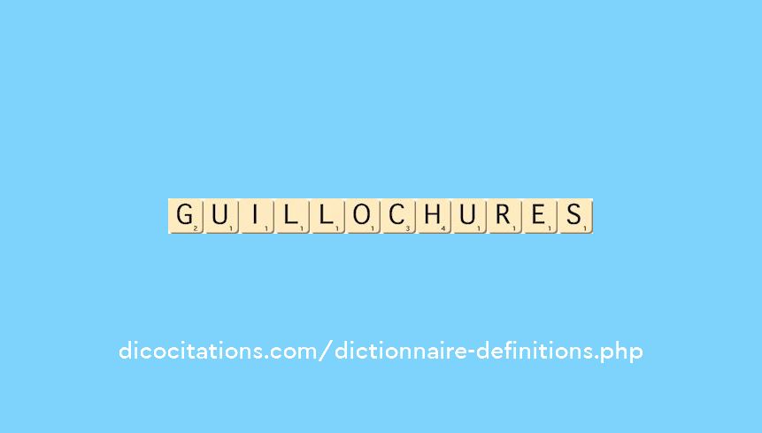 guillochures