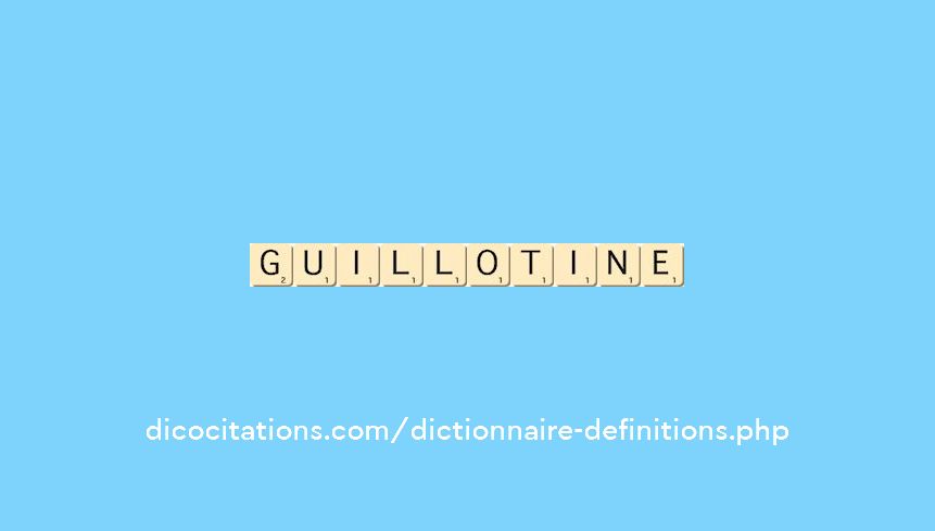 guillotine