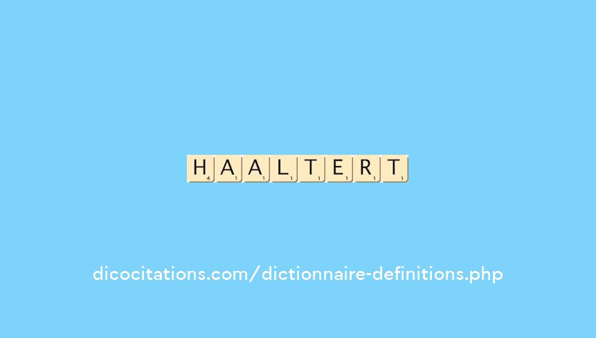haaltert