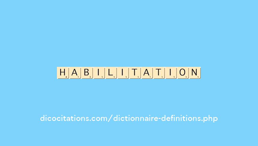 habilitation