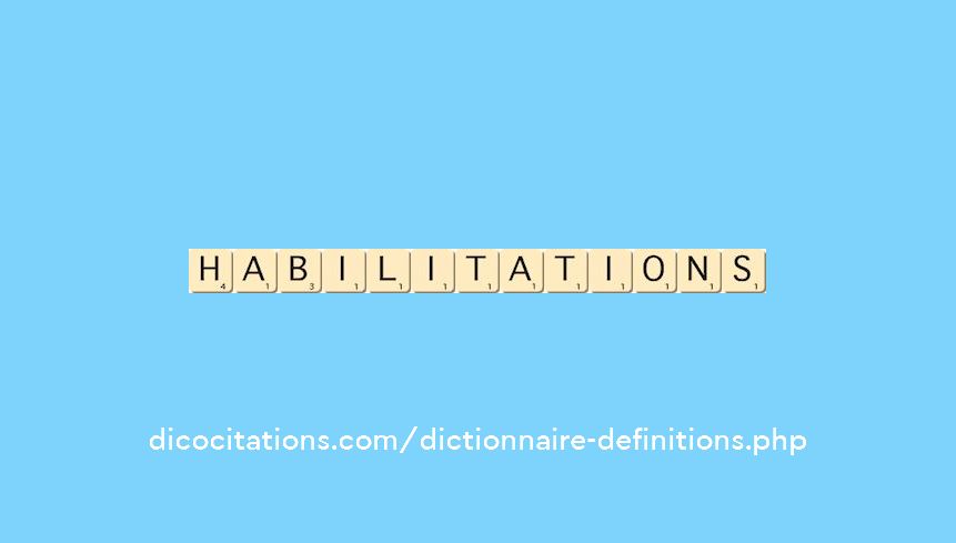 habilitations