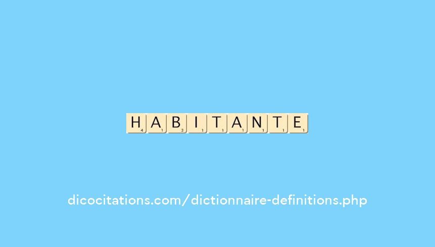 habitante habitante