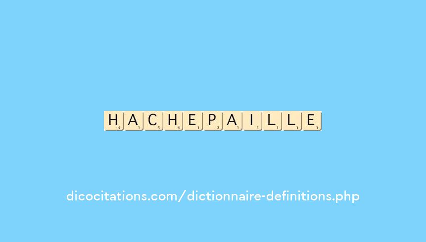 hache-paille
