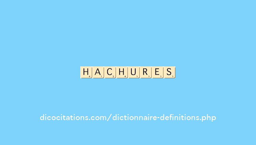 hachures hachures