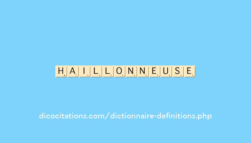 haillonneuse haillonneuse