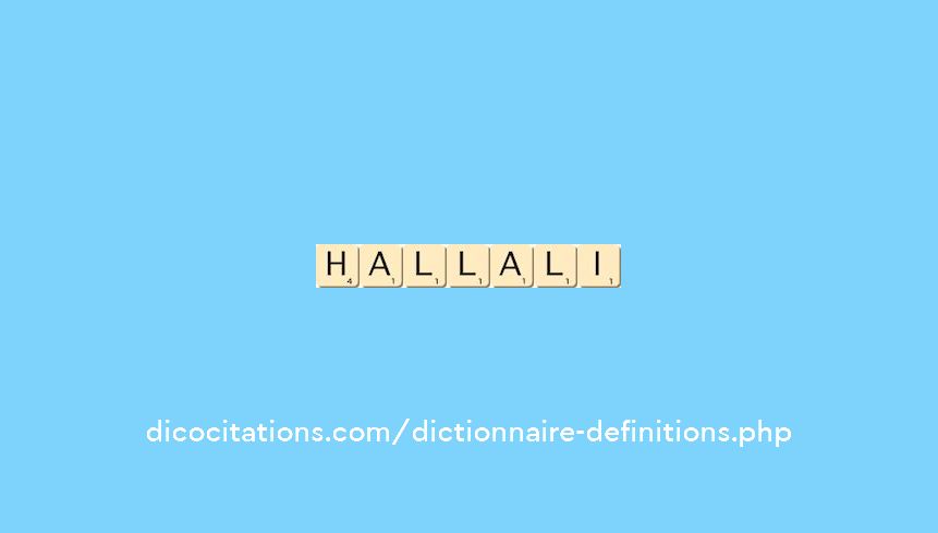 hallali hallali
