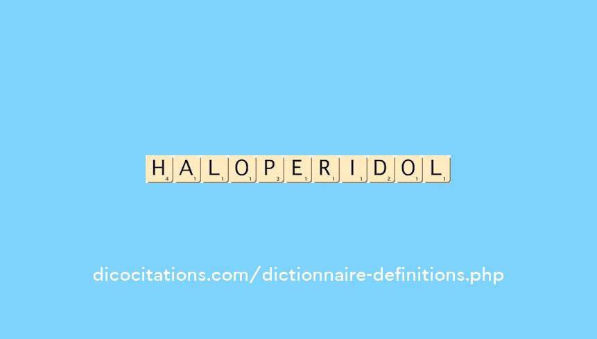 haloperidol haloperidol