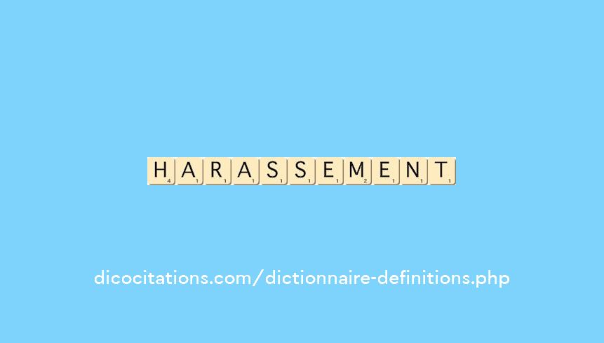 harassement harassement