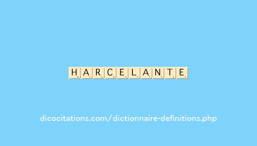 harcelante harcelante