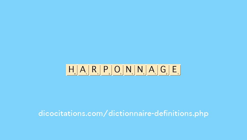 harponnage harponnage