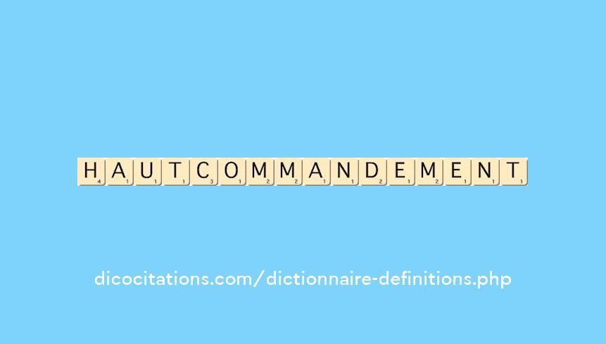 haut-commandement haut-commandement