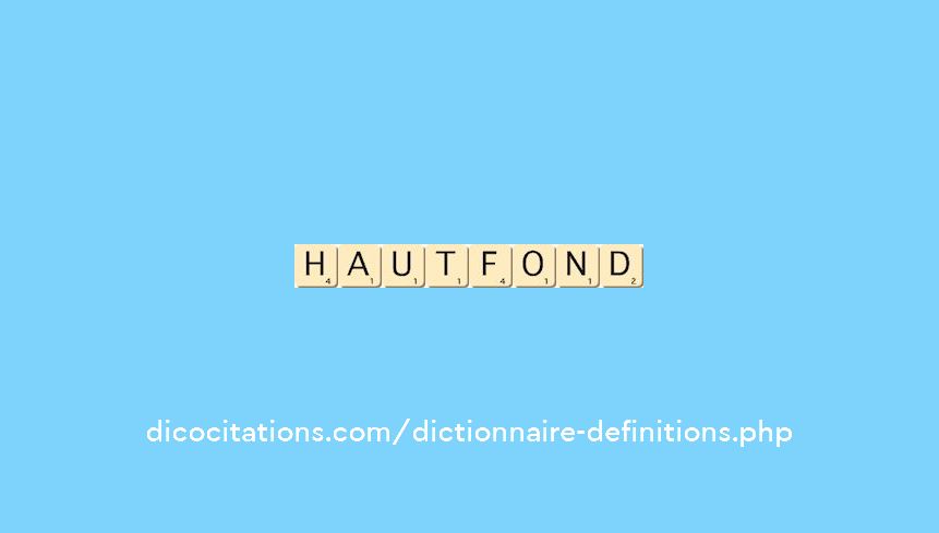 haut-fond