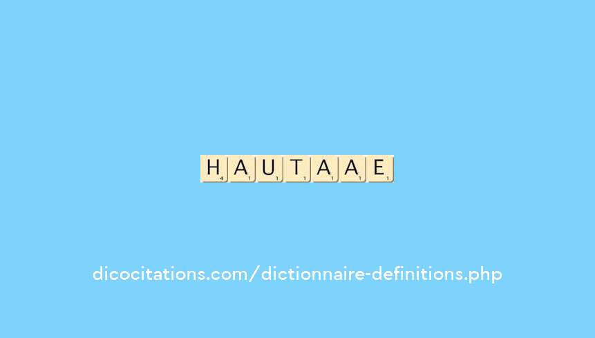 hautain--aine