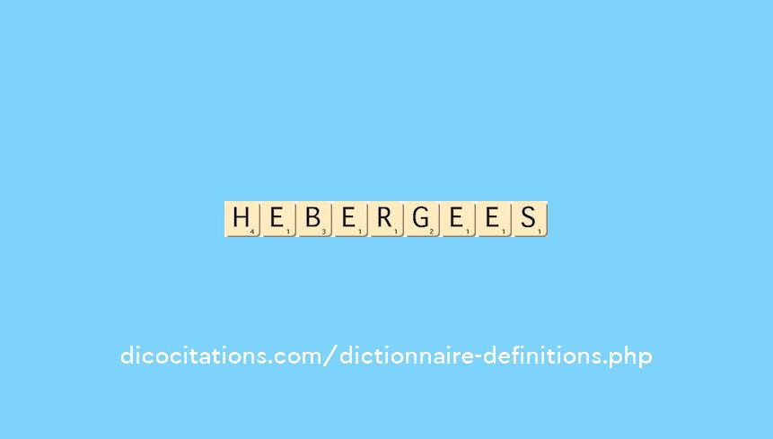 hebergees hebergees