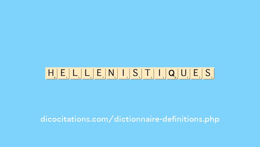 hellenistiques hellenistiques