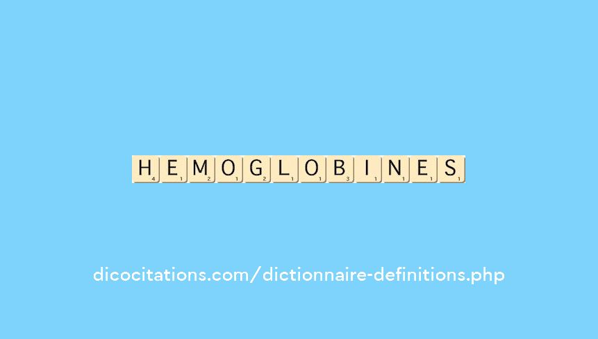 hemoglobines hemoglobines