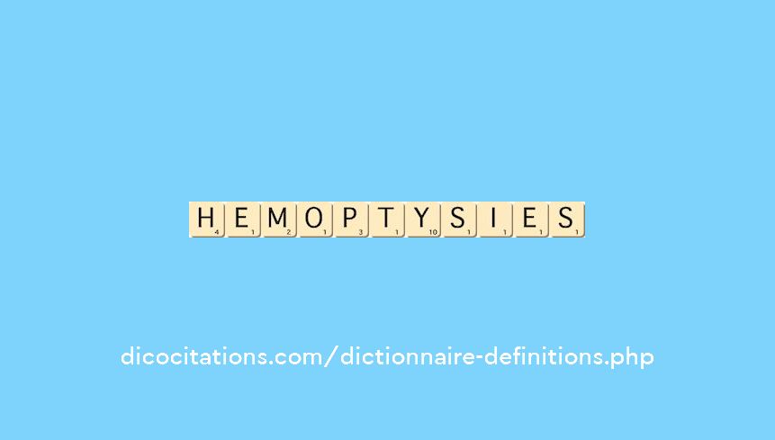 hemoptysies