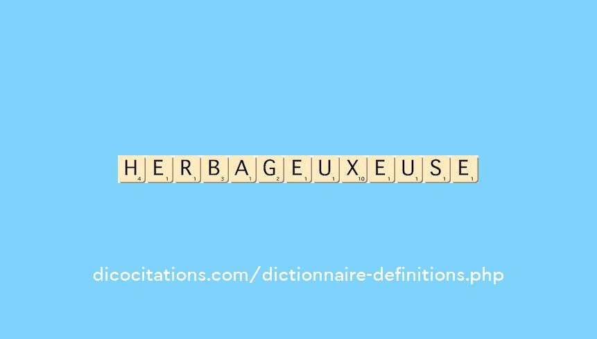 herbageux--euse