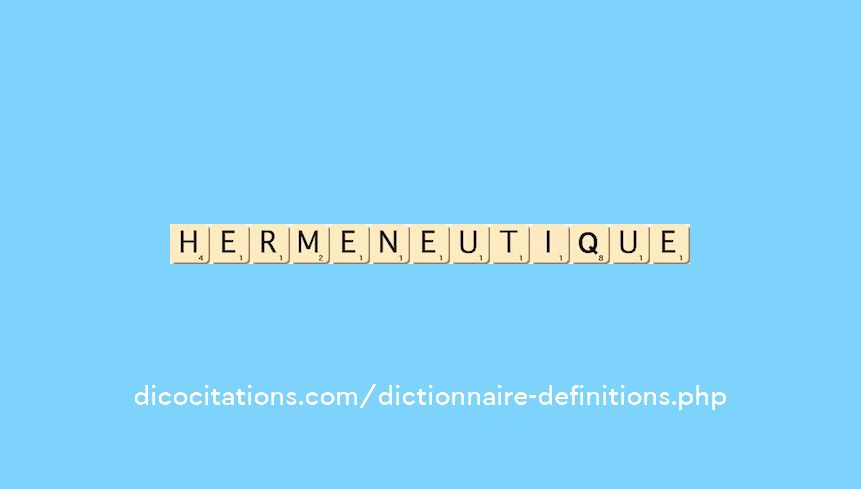 hermeneutique hermeneutique