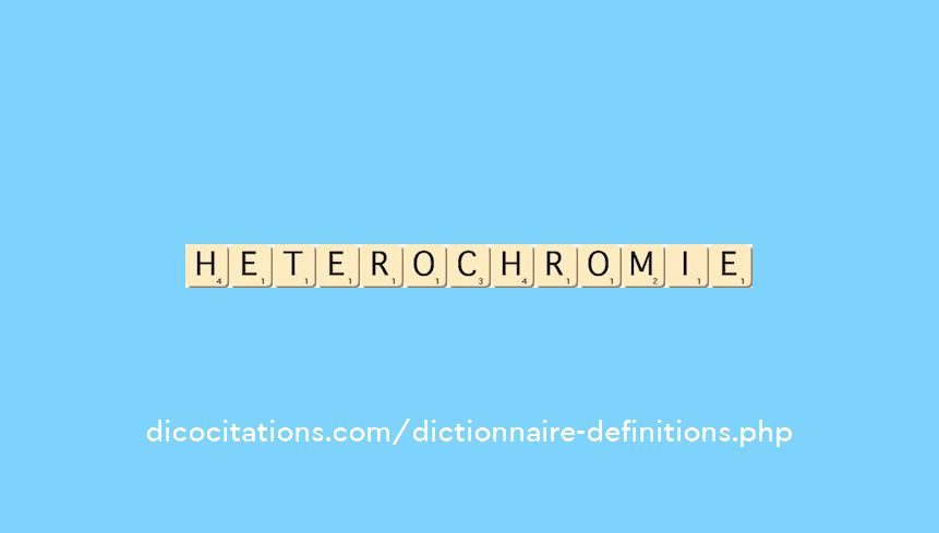 heterochromie heterochromie