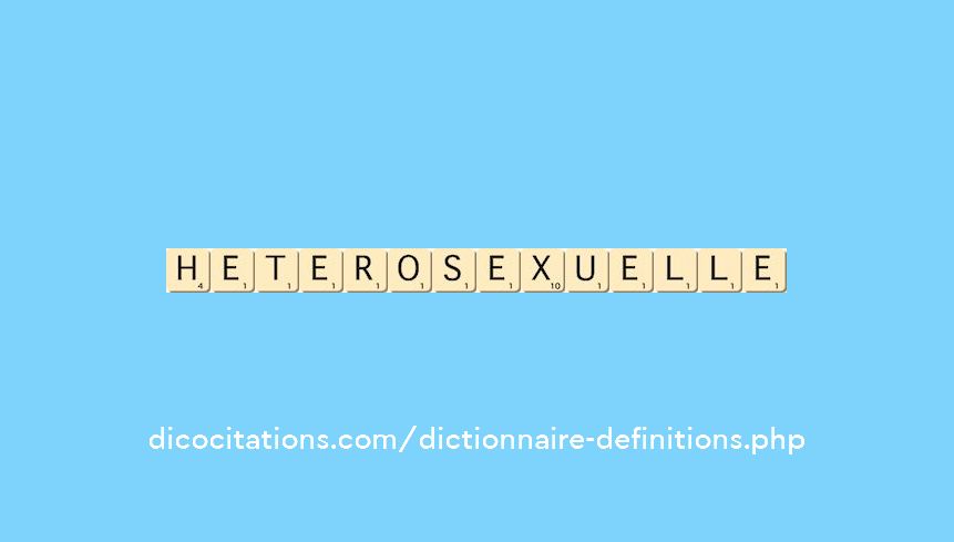 heterosexuelle heterosexuelle