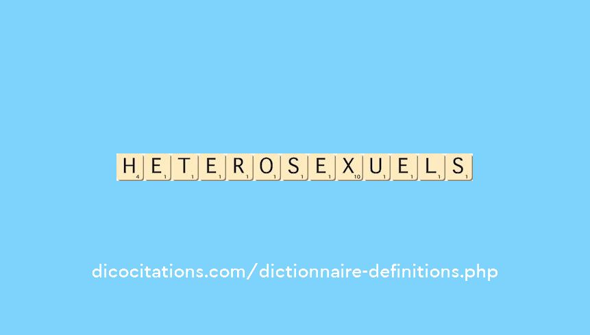 heterosexuels heterosexuels