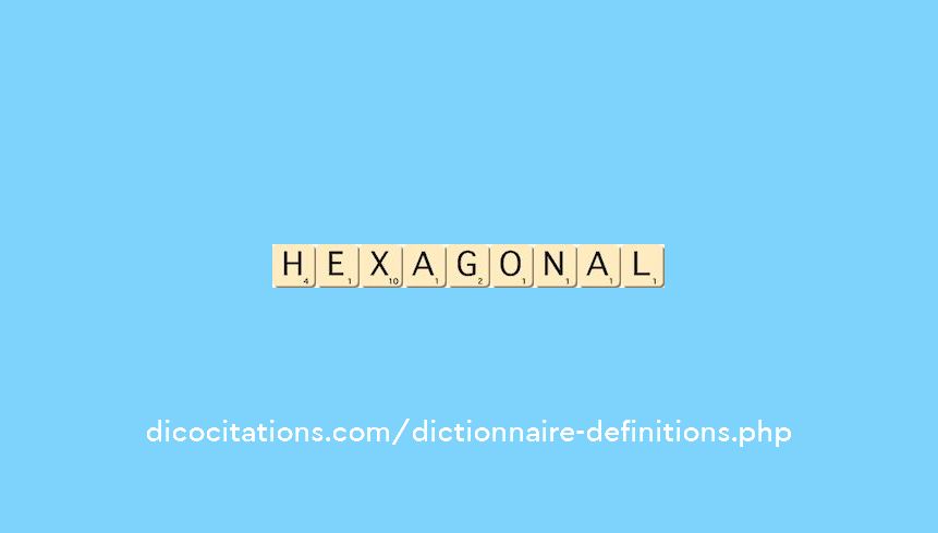 hexagonal hexagonal