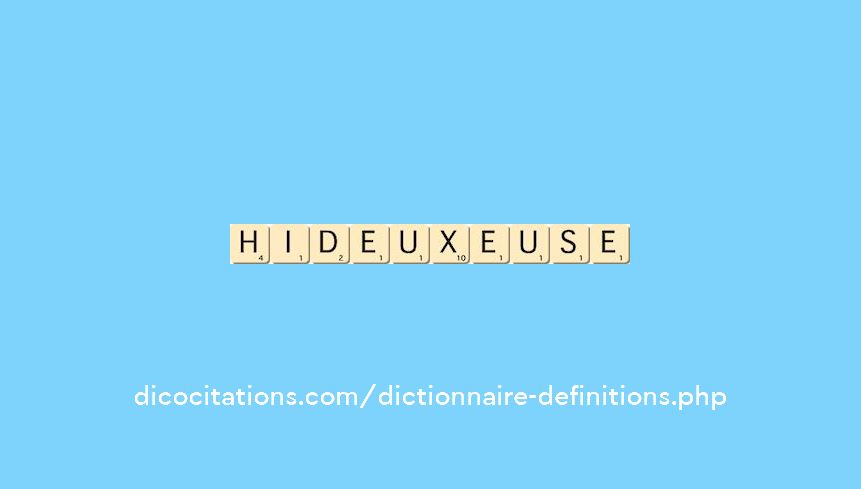 hideux--euse