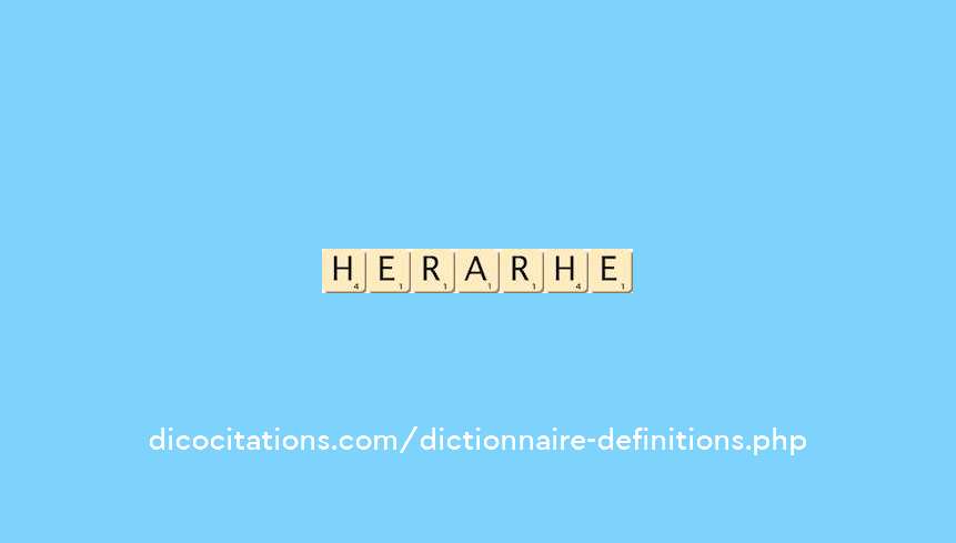 hierarchie