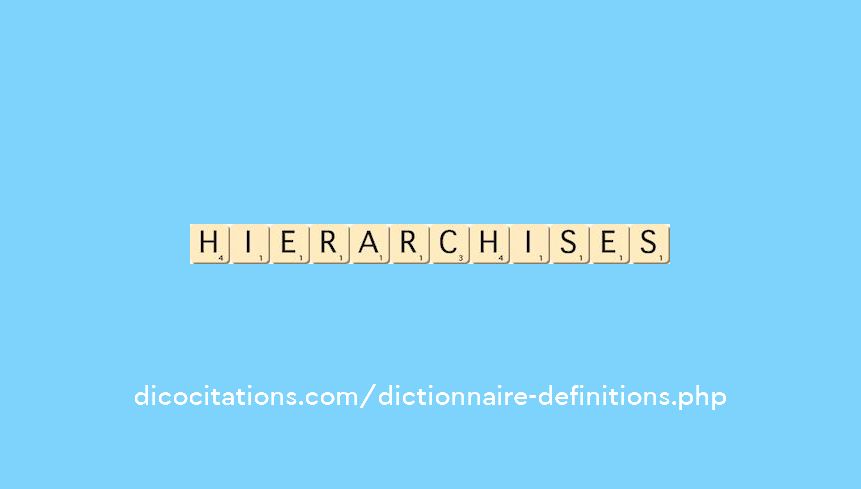 hierarchises hierarchises