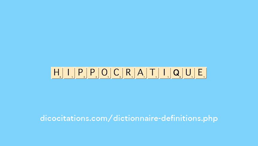 hippocratique hippocratique
