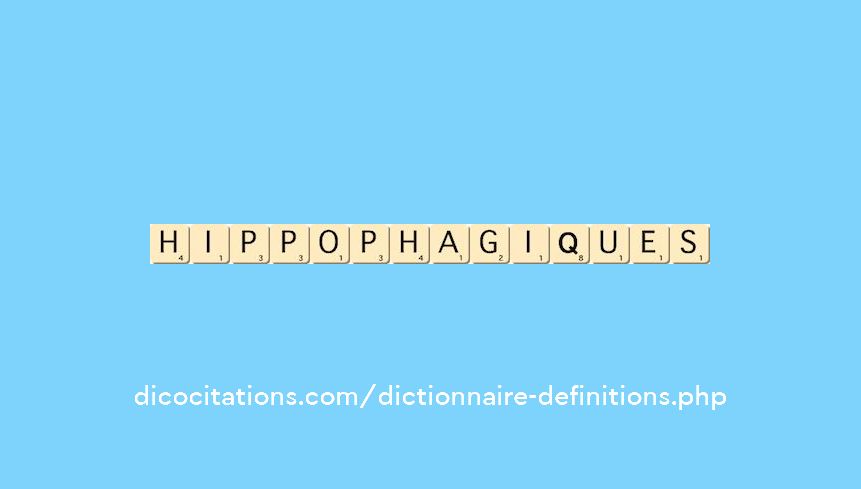 hippophagiques hippophagiques