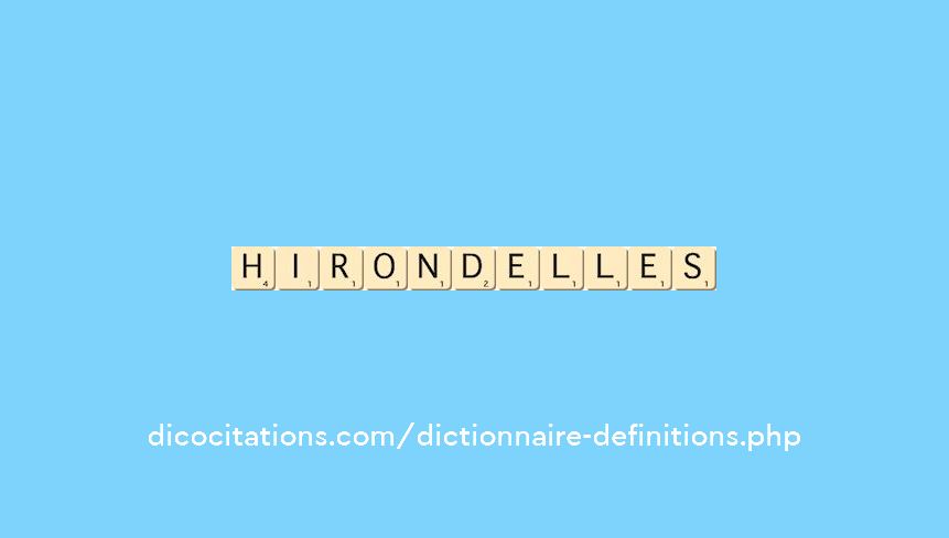 hirondelles