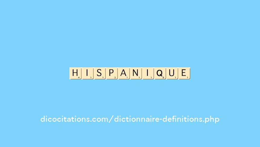 hispanique hispanique