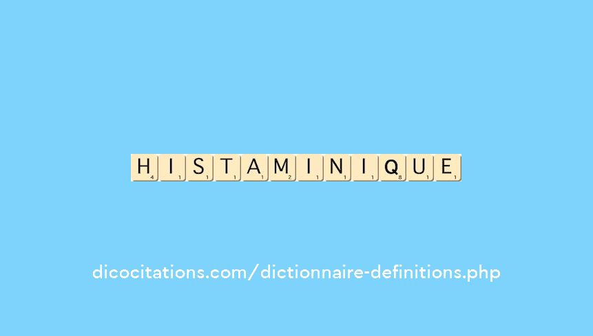 histaminique histaminique