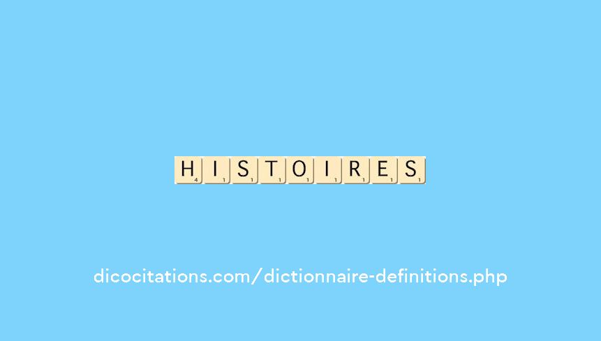 histoires histoires