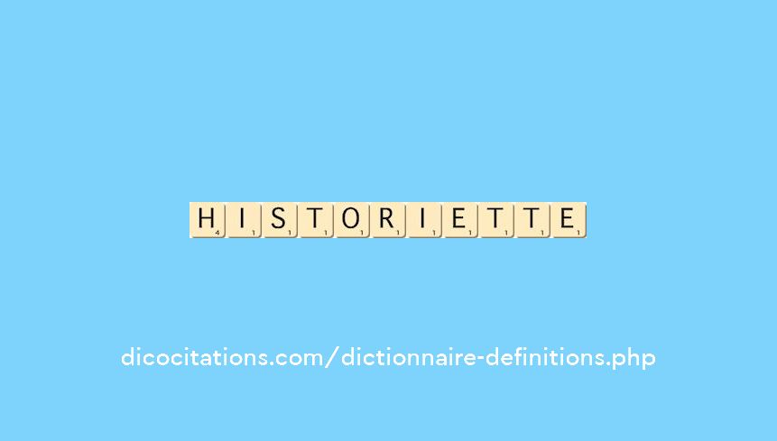 historiette historiette